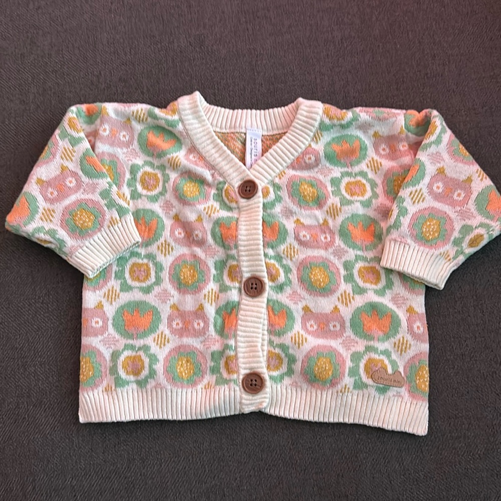 EUC Souris Mini Button Up Sweater 6-9 mth